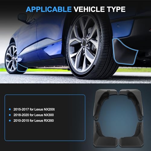 Image of ECCPP 4Pcs Mud Flaps Splash Guards 2023 For Toyota for Yaris 1.5L 1.6L Front & Rear Mud Guards