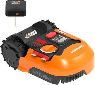WORX Landroid M 20V Robotic Lawn Mower w/GPS 1/4 Acre / 10,890 Sq.Ft Power Share- WR143 (Battery & Charger Included)