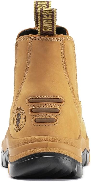 ROCKROOSTER Lumen - 6 inch Soft Toe Rubber Outsole Slip On Work Boots for Men AK227NTRB - Image 4