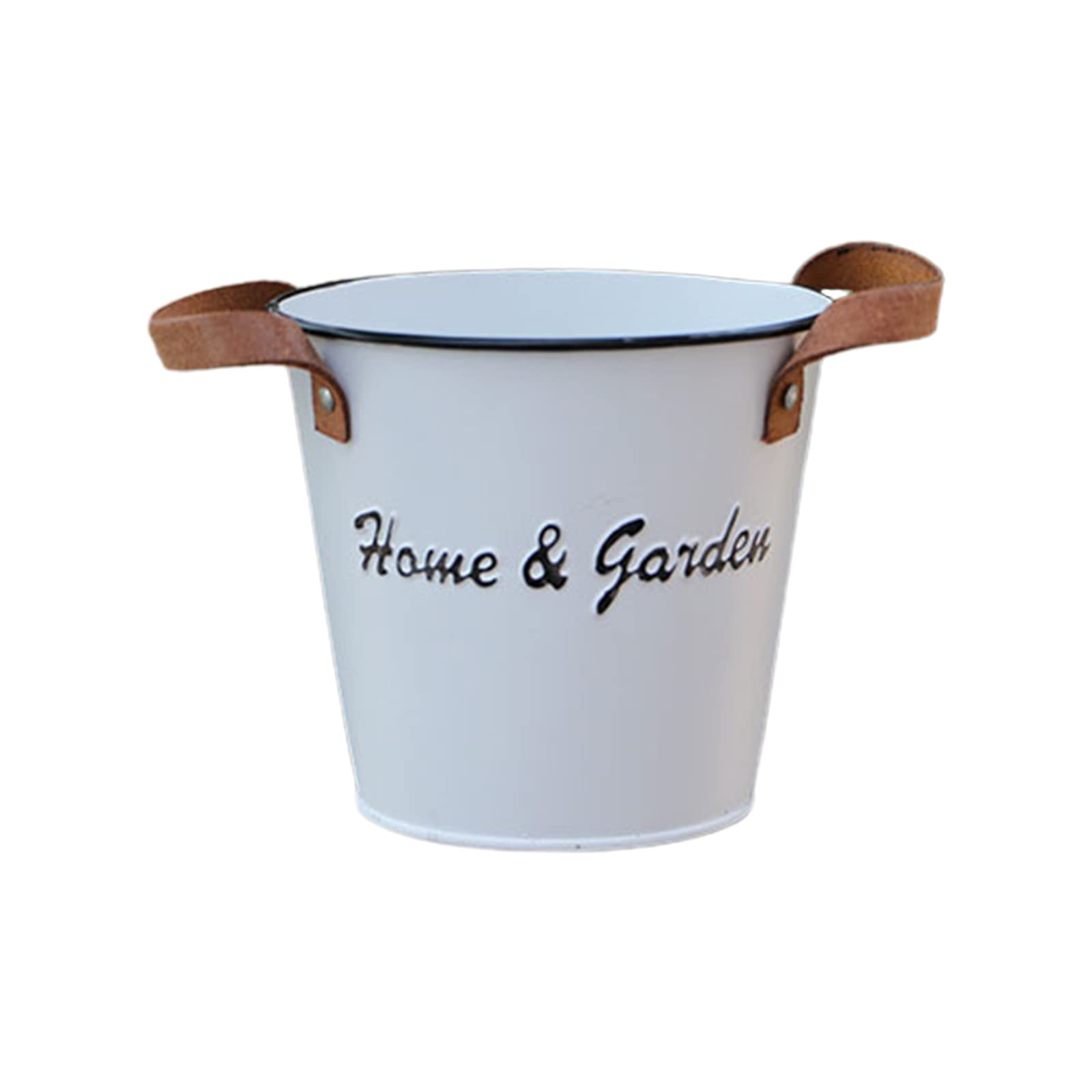 YROHGKPN Pot Railing Balcony Metal Bucket Iron Hanging for Fence Garden Plant Holder for Indoor Outdoor Buckets with Handles Buckets