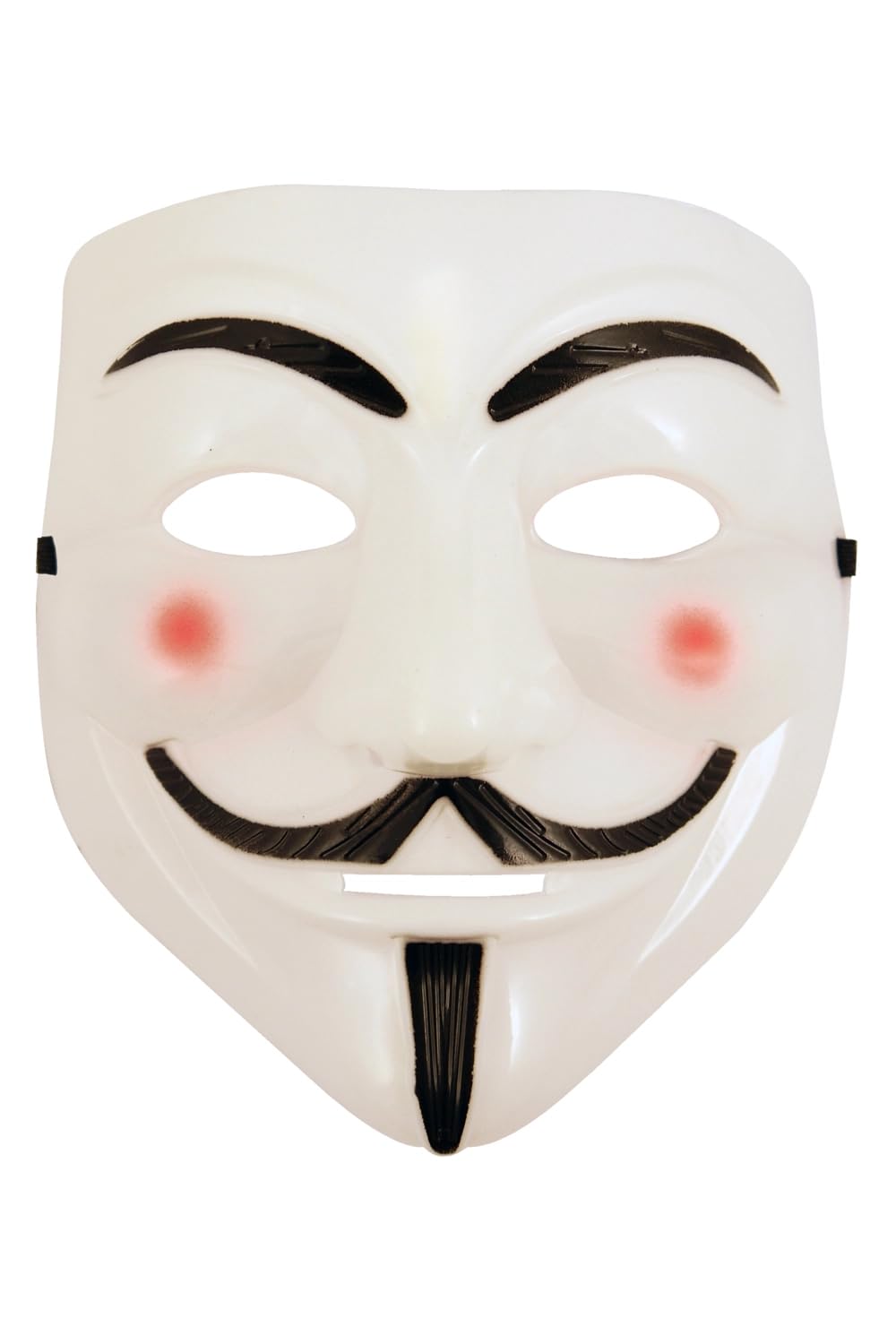Active Star Vendetta Anonymous Hacker Smile Mask for Adults & Kids, Scary Fancy Dress Costume Accessory for Halloween, World Book Week, Cosplay, Masquerade Party & Themed Events, (White)