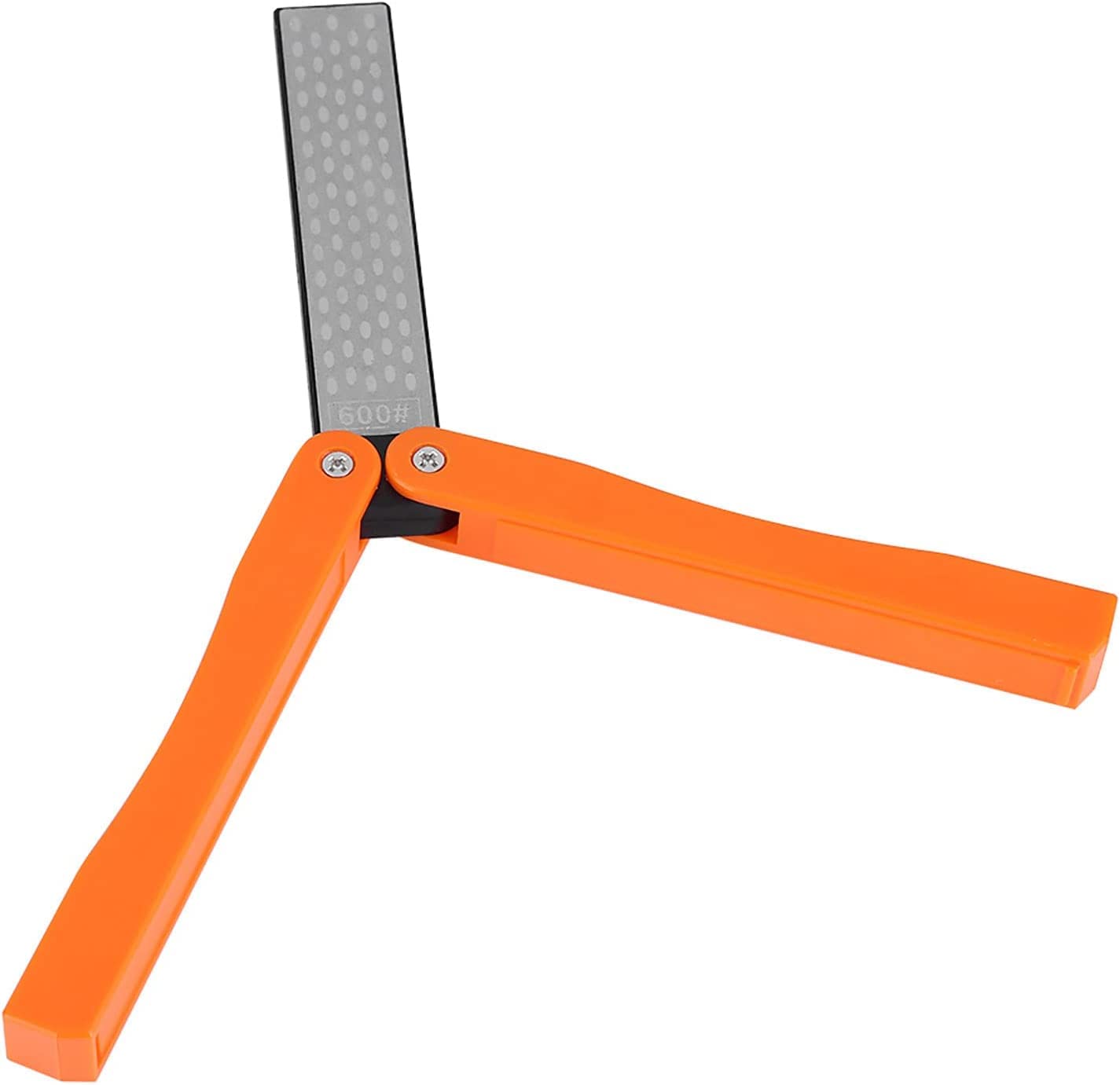 THE WHITE SHOP Knife Sharpening Stone, Folding Plastic Shell 4.92 X 1.38 X 0.63inch Whetstone Sharpening Kit Blade Sharpener, for Scissors Shave Tool Kitchen Tools Camping/Yellow