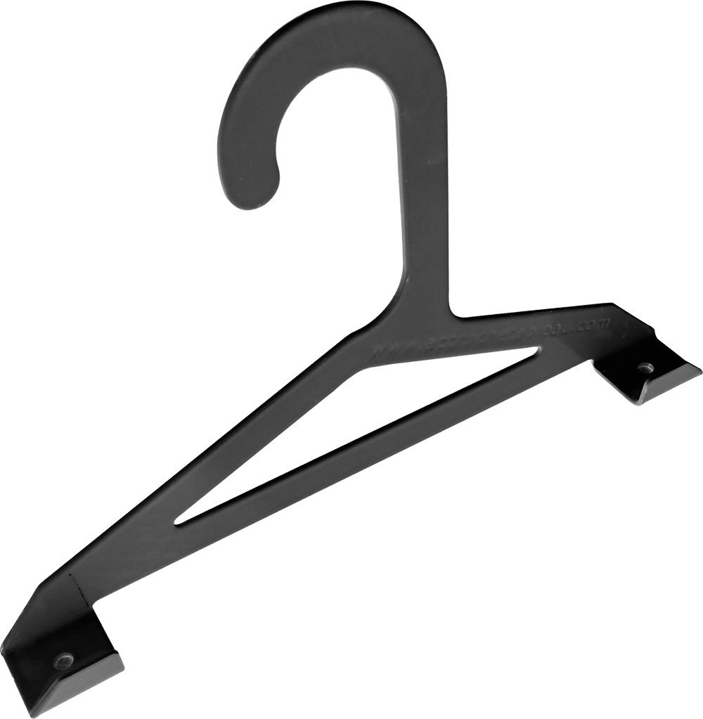 Percha para cuadros resistente modelo Europe de 10 unidades con acabado negro antióxido