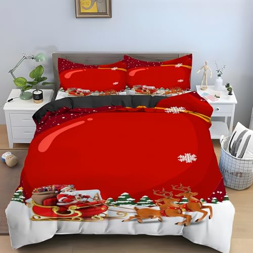 Housse couette en microfibre douce 240 x 260 anti-glissement avec zip