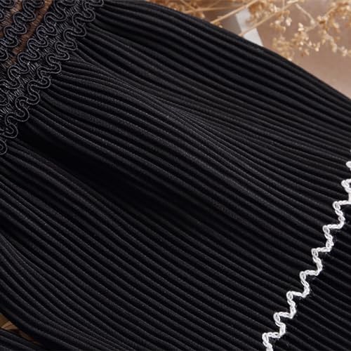 Image of Chiffon Wrist Cuffs for Women, Ruffled Pleated Fake Sleeves Elastic Detachable Hand Cuffs for Sweater Blouse Coat