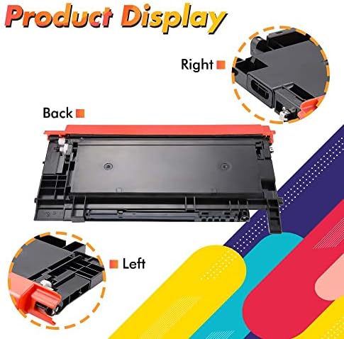 4 Pack CLT-P404C P404C K404S for Samsung C430w Toner Cartridge Xpress SL C480w C480fw C430 C480 C43x C48x C480fn C483w CLT-K404S CLT-C404S CLT-M404S CLT-Y404S Black Cyan Yellow Magenta