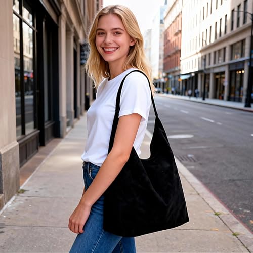 Bolso Suede Hobo para Mujer Trendy Tote y Shoulder miniatura 2