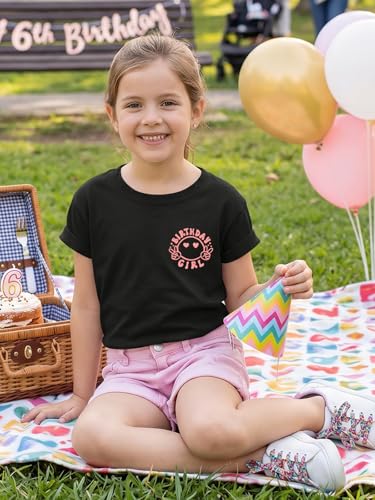 Image of YHHR Birthday Girl Shirt Tie Dye Girls Birthday Shirts 7-14 Year Kids Tops | Girls Birthday T Shirt, Cute B-Day Gifts Party Tops ,Birthday Outfits ,Letter Print Tees ,Graphic Short Sleeve Tee Tops