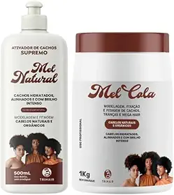 Mel Cola 1kg + Creme Ativador de Cachos Mel Natural
