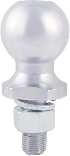 Miniatura 5 de CURT 40064 Bola de enganche cromada para remolque, 3,500 libras, diámetro de 2 pulgadas, vástago de 34 x 1-34 pulgadas
