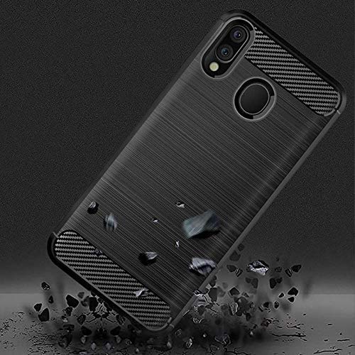 Image of Hybrid Carbon Fiber Back Case for Samsung Galaxy A20, A30 (Black)