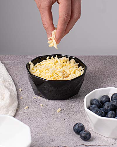 Delling 6 OZ Souffle Dishes Set - Ceramic Black Souffle Dish - Dessert/Snack Bowls for Kitchen, Souffle, Pudding, Creme Brulee, Ice Cream, Snack - Bowls Set of 6 Oven Safe - Image 5