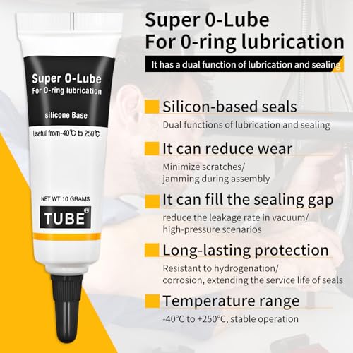 Silikonfett 3 Stück, Silikonfett für Kaffeevollautomaten,Armaturen-Fett für Dichtungen,Mehrzweckfett Schmierfett, Geeignet für Dichtungen, Ventildichtungen,Zahnräder,Lager,Trinkwasserarmaturen