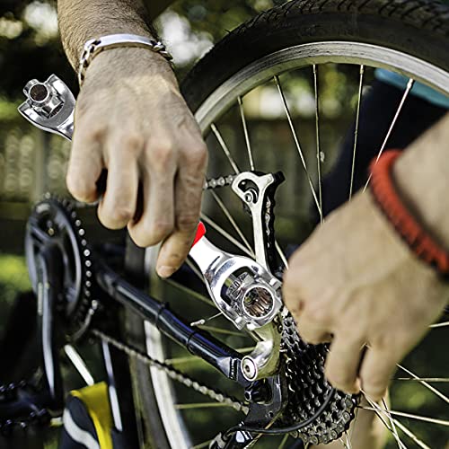 Image of Nifogo Vency Tiger wrench 48 in 1 Swivel Head Multi Tool Spanne Tools Socket Works with Spline Bolts Multifunction PassTorx 360 Degree 6-Point Universal Furniture Car Repair, Hex end (black)