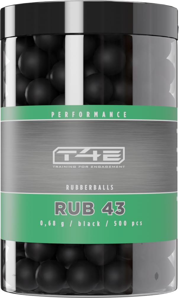 UMAREX T4E .43" RUBBER BALL NERA 0.68G (CONF.500)