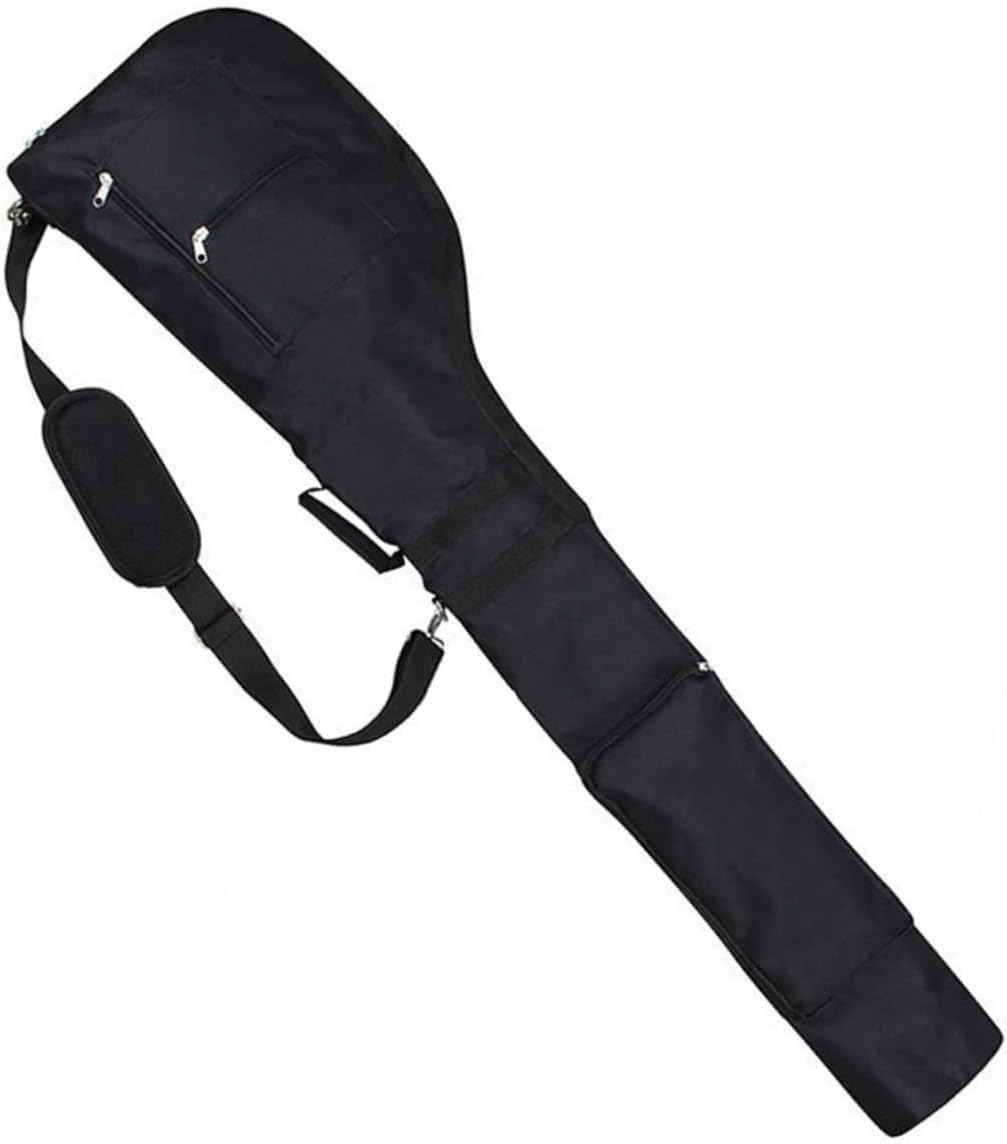 1Pcs Single Shoulder Golf Club Carrier Bag Wear Resistant Pouch with Zipper Portable Golf Club Holder for Easy Carrying and Protection for Outdoor Use