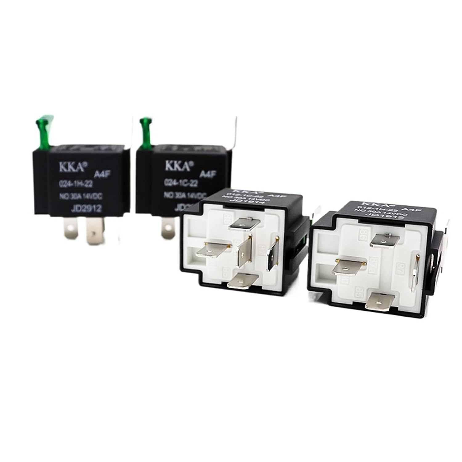 30A 12v/24V Car Relay Modified Headlight Speaker with Socket(A4F 24V 4 pin)