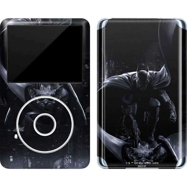 Skinit Decal MP3 Player Skin Compatible with iPod Classic (6th Gen) 80GB - Officially Licensed Warner Bros Batman Smoke Design