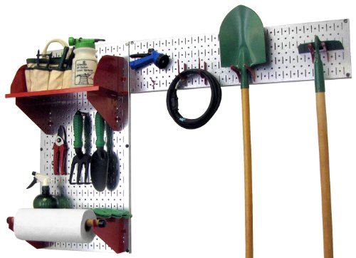 Buy 1 get 1 Wall Control Pegboard Garden Supplies Storage and Organization Garden Tool Organizer Kit with Metallic Pegboard and Red Accessories Get Cheap Price Wall Control Pegboard Garden Supplies Storage and Organization Garden Tool Organizer Kit with Metallic Pegboard and Red Accessories