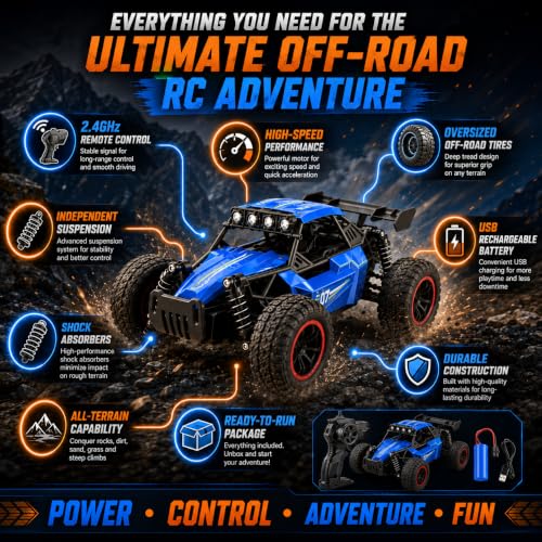 Image of 1:16 RC Rock Crawler Car, Multicolor