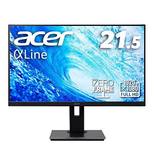 日本エイサー Acer公式 スタンダードモニター AlphaLine 21.5インチ B227QBbmiprx フルHD VA 75Hz 4ms HDMI HDMI ピボット