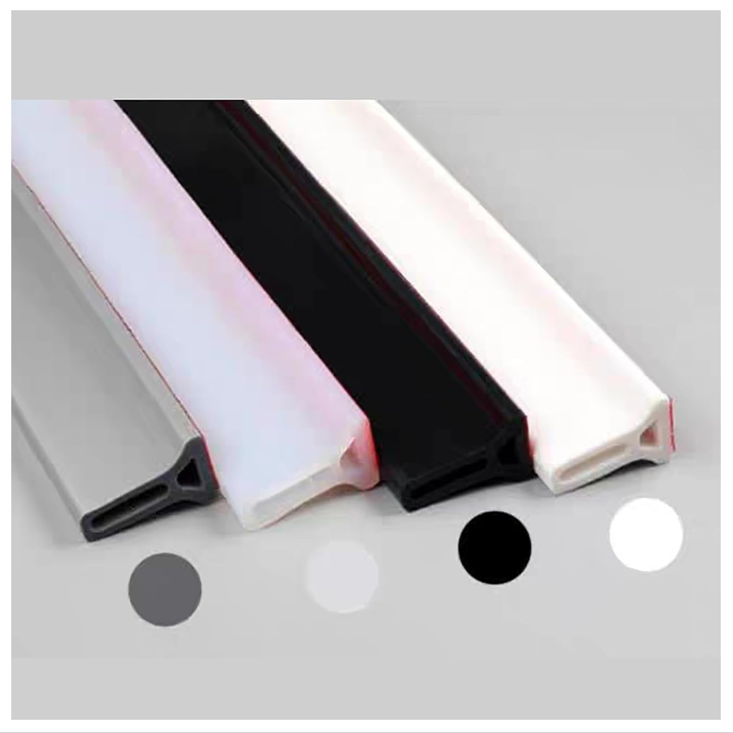 Joints flexibles de cabine de douche en silicone transparent 3m