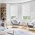 6 Packs Pleated Blackout Blinds, Temporary Blinds for Indoor Windows, Light Filtering Paper Shade, Easy to Cut and Install, 36" W x 72" L, White, Black Out Window Cover with 12 Clips