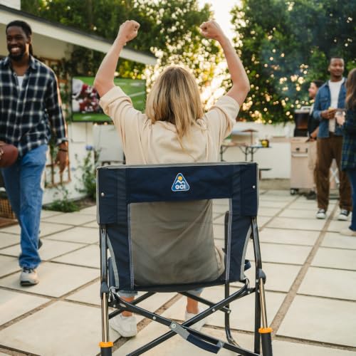 GCI OUTDOOR Freestyle Rocker Camping Chair | Portable Folding Rocking Chair with Solid, Durable Armrests, Drink Holder & Comfortable Backrest — Indigo Blue - image 2