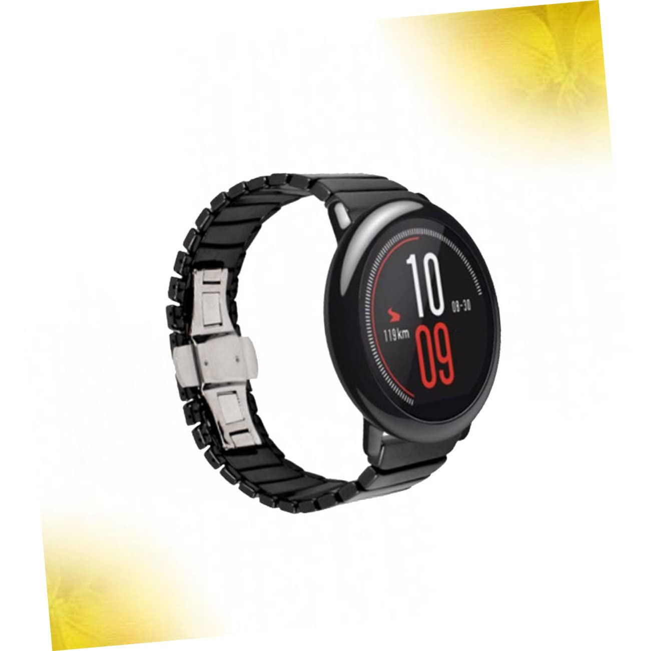 Gatuida Montre Accessoires Smartwatch Accessoires Rythme Bande 22Mm En Céramique Montre Rythme Sangle Noir Intelligent Vitesse Ceinture Rythme Accessoires