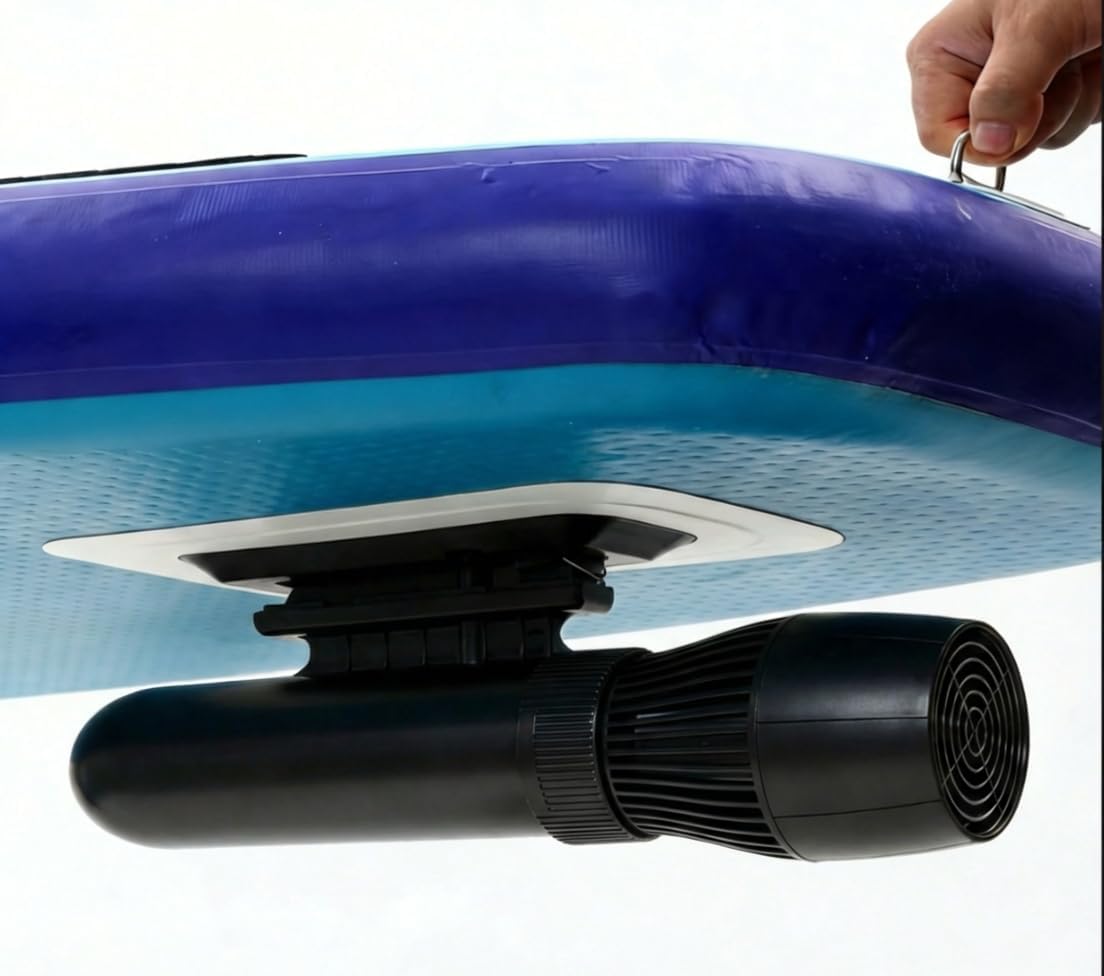 Underwater Scooter 500W/10000 mAh, 130-Min Runtime, 10-Speed Adjustable (1.9-4.3 MPH), Family-Friendly Underwater Sea Scooter for SUP Paddle Board, Pool Diving and Snorkeling