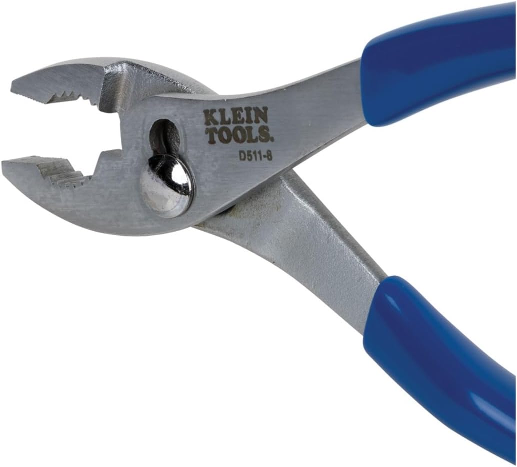 Klein Tools D511-8 Slip-Joint Pliers with Shear Type Cutting, 8-Inch