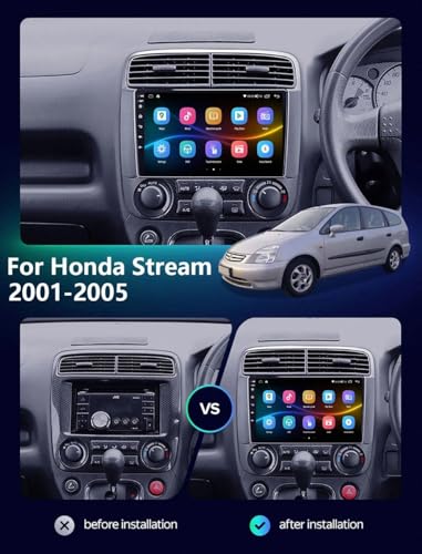 Radio coche 2 DIN con Android Auto para viajar en tu Honda Stream 2001-2005 2