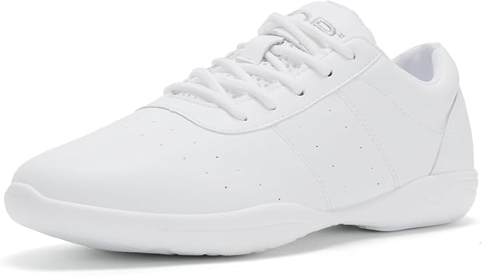 OLORA Girls Cheer Shoes Comfortable Durable Lightweight Dance Sneakers | Slip Resistant,Easy Clean,Flexible,Cushioned for Youth Athletic Training Sport Dancing Training Cheerleading Competition