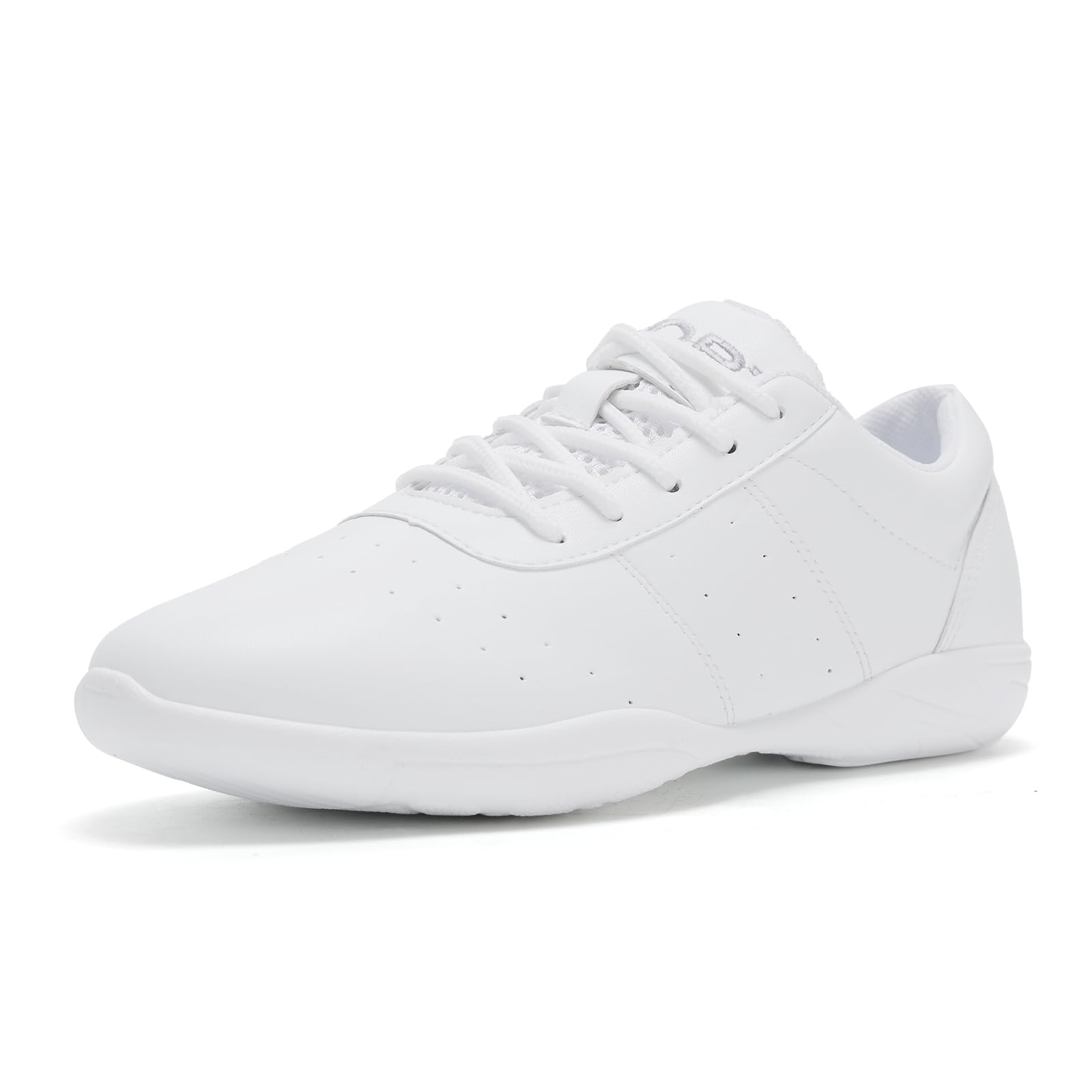 OLORA Cheer Shoes White Cheerleading Shoes Lightweight Comfortable Dance Athletic Training Tennis Competition Cheerleader Sneakers