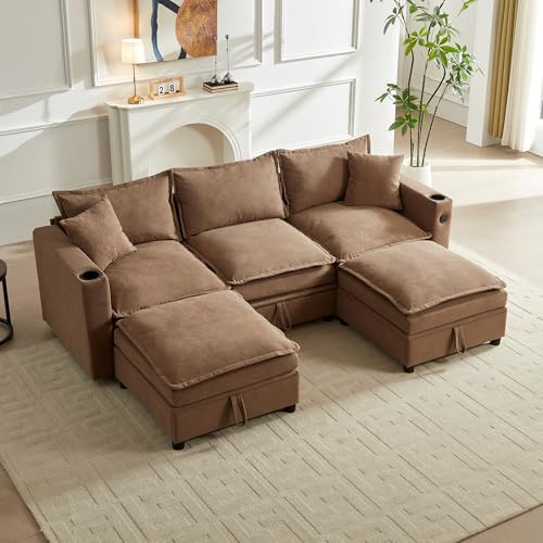92" Sectional Couches for Living Room, Cloud Couch Sectional with