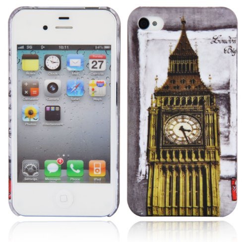 Cadorabo Hülle kompatibel mit Apple iPhone 4 / 4S Schutzhülle TPU Silikon Case Muster Design Anti Rutsch Slim Kratzfest Stabiles Hardcase mit Rundumschutz Case Hülle für iPhone 4 / 4S in Grau