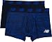 New Balance Mens Premium Performance 3" Trunk Underwear (Pack of 2), Pigment Woodgrain/Pigment, Large (36-38")