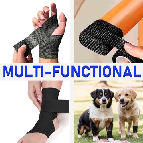 Dragoart, 24 unidades, 5 x 5 metros, máquina de tatuagem coesa, fita adesiva autoadesiva para aderên