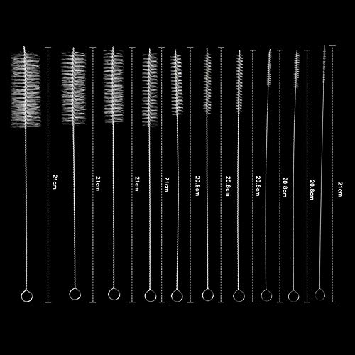 10 Stück Reinigungsbürsten Set Klein Flaschenbürste für Reinigung Reinigungspinsel Set Strohhalm Bürste Schlauchbürsten… – Bild 6