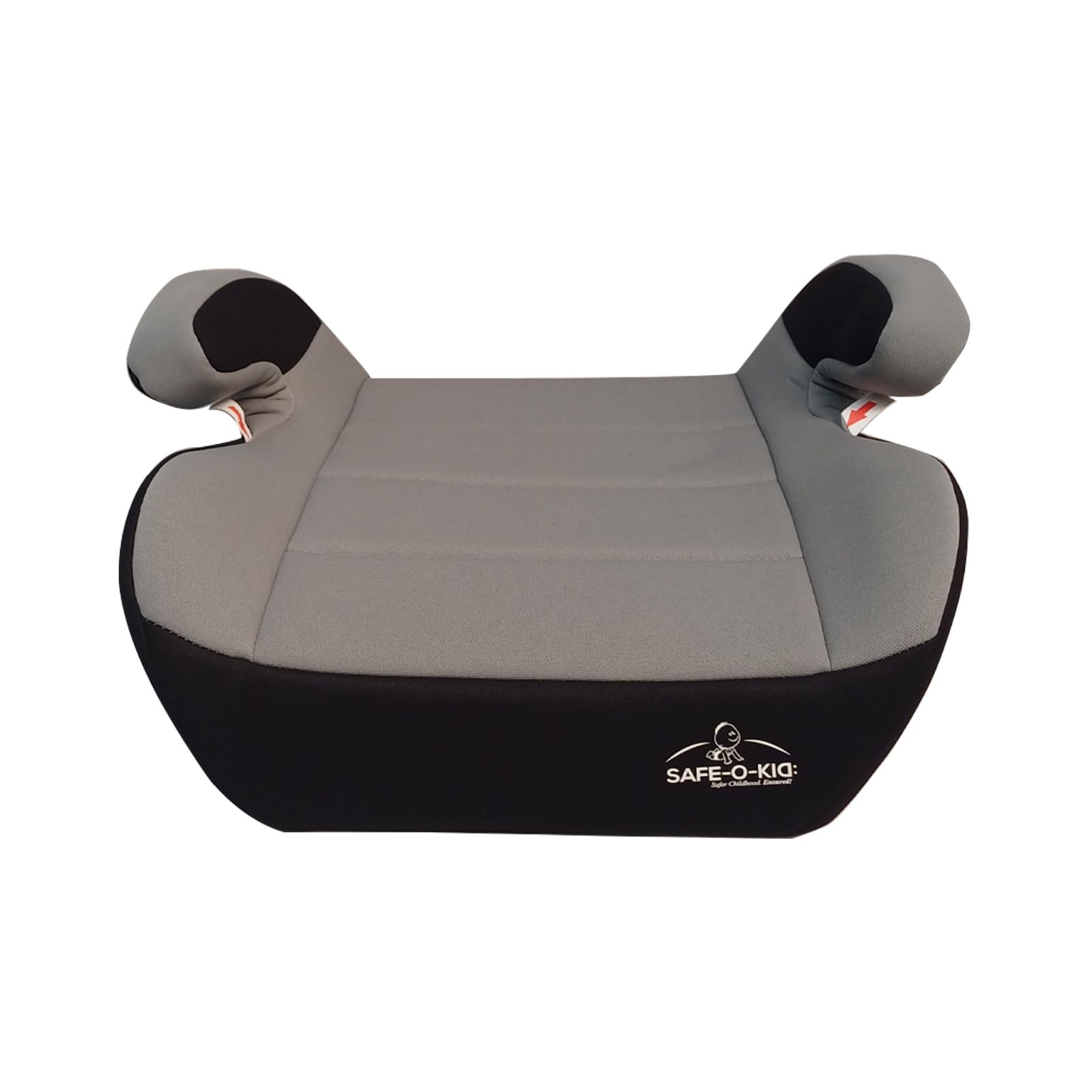 Safe-O-Kid® BoostMax Backless Design Car Booster Seat ECE R44/04 Safety Certified for 6 Months to 12 Years, Baby Booster Seat with 1 Year Warranty -Grey