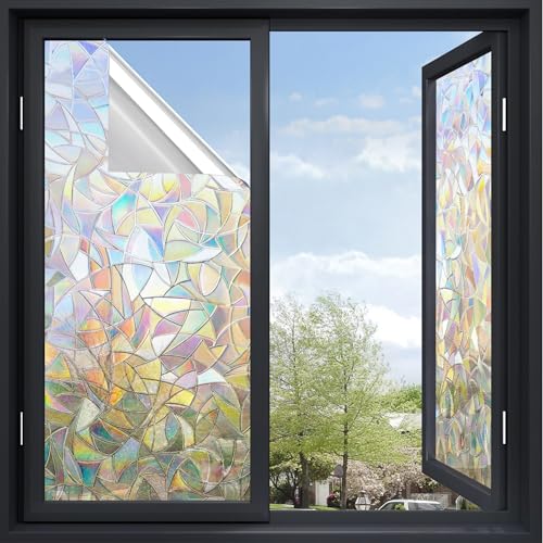 Window Privacy Film?Privacy Window Film?Window Film?Stained Glass Window Film?Stained Glass Window Film?17.5 x 78.7 inches (35.4”×157”, Piece, 1)