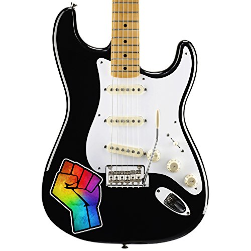 Resist Hand LGBTQ Guitar Instrument Pickguard Sticker - 3