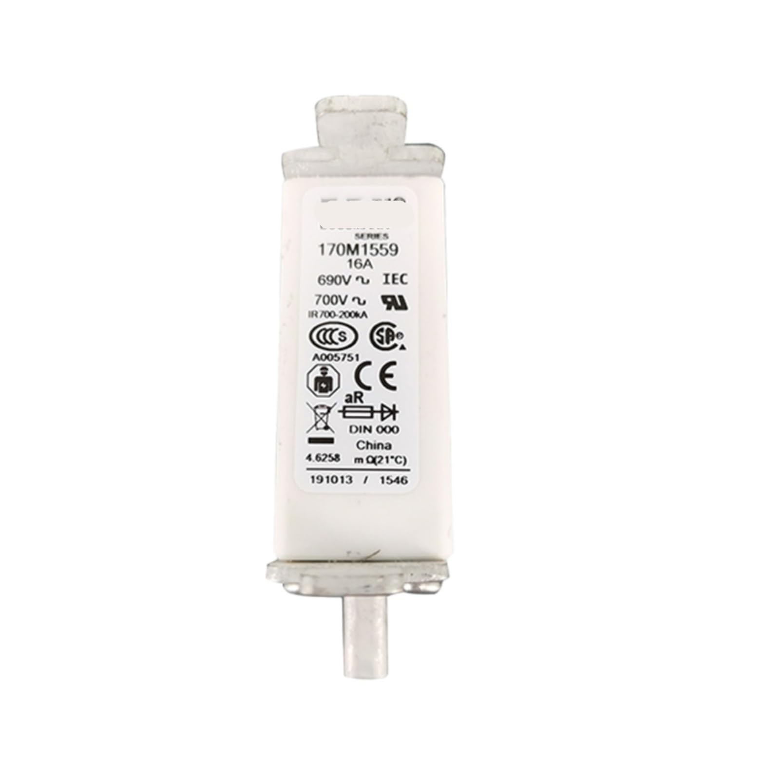 VDOQTLJT 170M1559 Fast-Acting Low-Voltage Fuse blown170M1559 Blown
