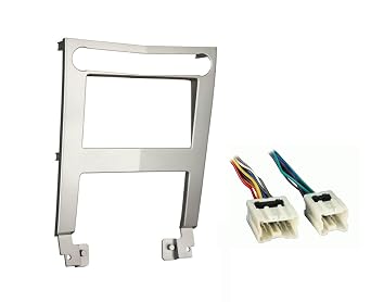Double DIN Car Stereo Radio Installation Dash Kit Compatible with Nissan Maxima Dash Kit + Wiring Harness 2004 2005 2006