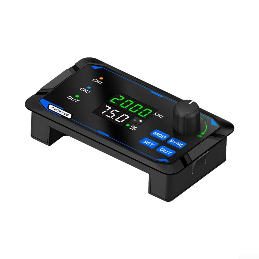 Pour générateur de signal PWM 150, cycle de service de fréquence d'impulsion d'onde carrée à double canal, avec indicateurs, pour les laboratoires éducatifs