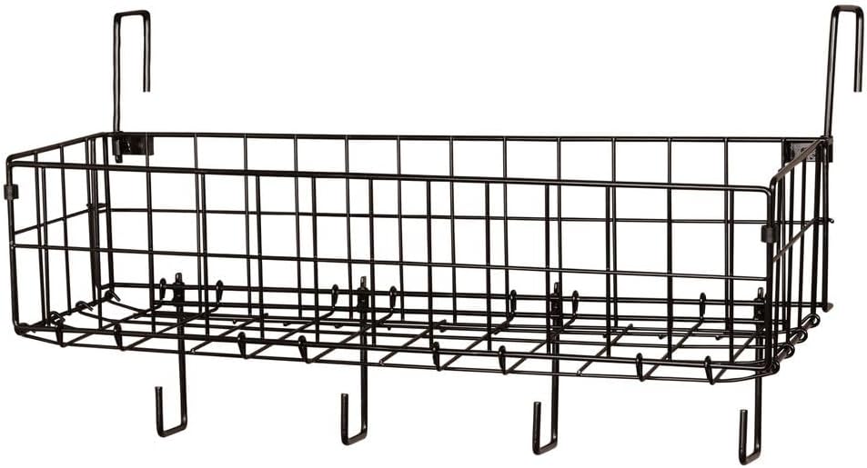 EASY-UP 24" Collapsible Basket and Tack Rack | The Ultimate Tack Room Organizer for Every Equestrian | Color Black