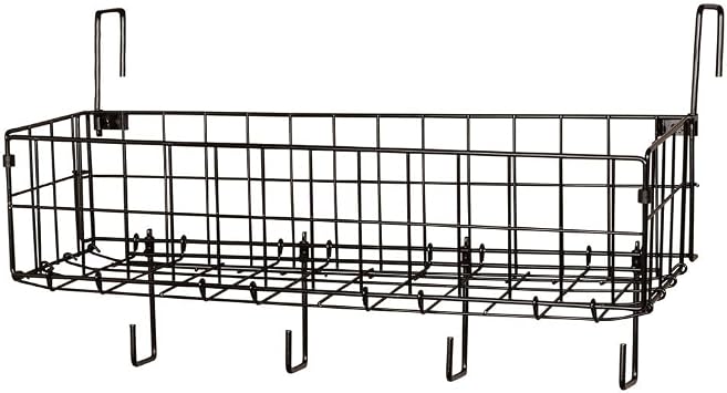EASY-UP 24" Collapsible Basket and Tack Rack | The Ultimate Tack Room Organizer for Every Equestrian | Color Black