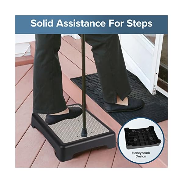 TARFEPA Mobility Step Stool for Adults, Indoor/Outdoor Portable Stair Assist, Anti-Slip Bathroom Step Stool, Platform Step for Kitchen, Office, and Bedroom, Car Step Stool for Elderly, Grey - Image 7