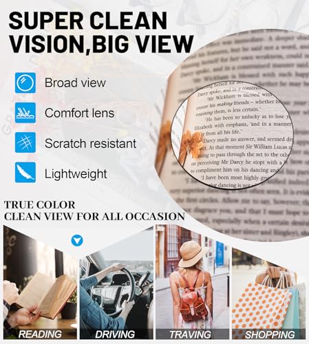Image of OCCI CHIARI Womens 4.0 Readers Blue Light Blocking Reading Glasses Women Computer Eyeglassses Filter(1.0 1.25 1.5 1.75 2.0 2.25 2.5 2.75 3.0 3.5 4.0 5.0 6.0)