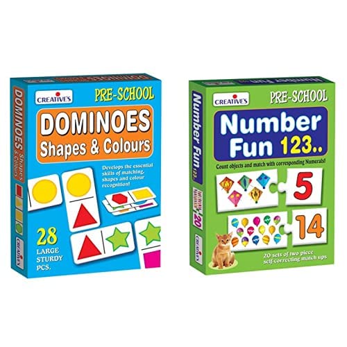 Creative Educational Aids 0651 Dominoes - Shapes and Colours & Number Fun 123 (B085PC291K) Amazon Price History, Amazon Price Tracker